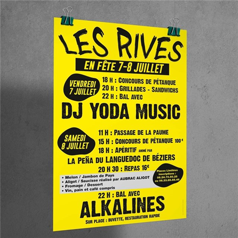 Affiche fluo 40 x 60