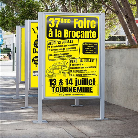 Affiche fluo 30 x 40