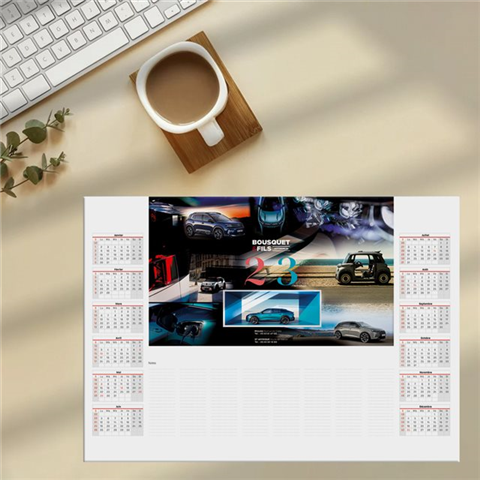 Sous-mains calendrier
